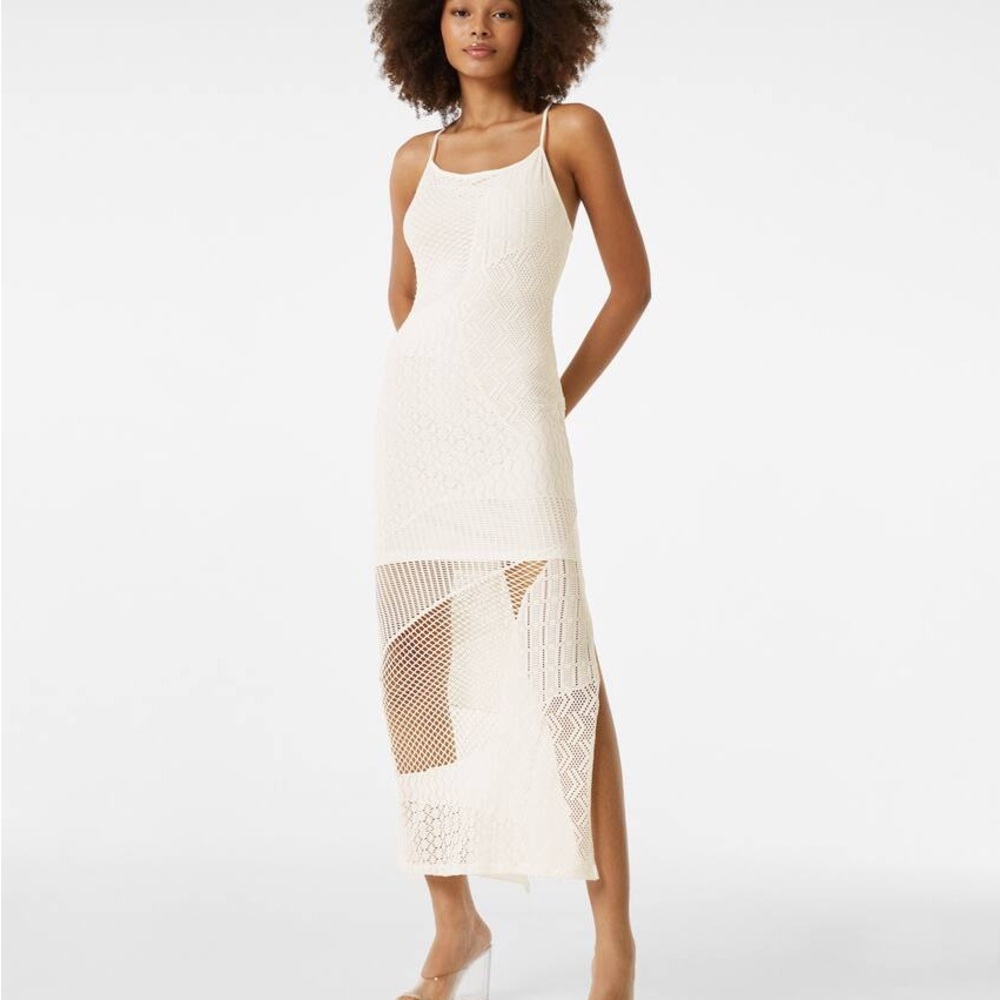 ISO!!! Bershka Rustic Strappy Crochet Midi Dress